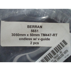 Berran TM447-RT 3050x50 Endless Belt W V-Guide 5651 (Pack of 2)