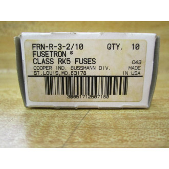 Buss FRN-R-3-210 Bussmann Fuse Cross Ref 1A688 (Pack of 10)