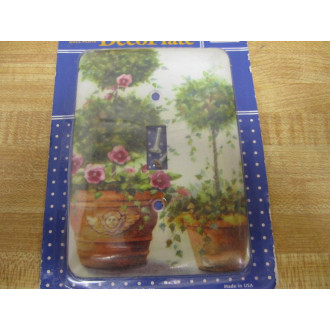 Icon 610026003550 DecoPlate Decorative Wall Plate -Flower Pots (Pack of 3)