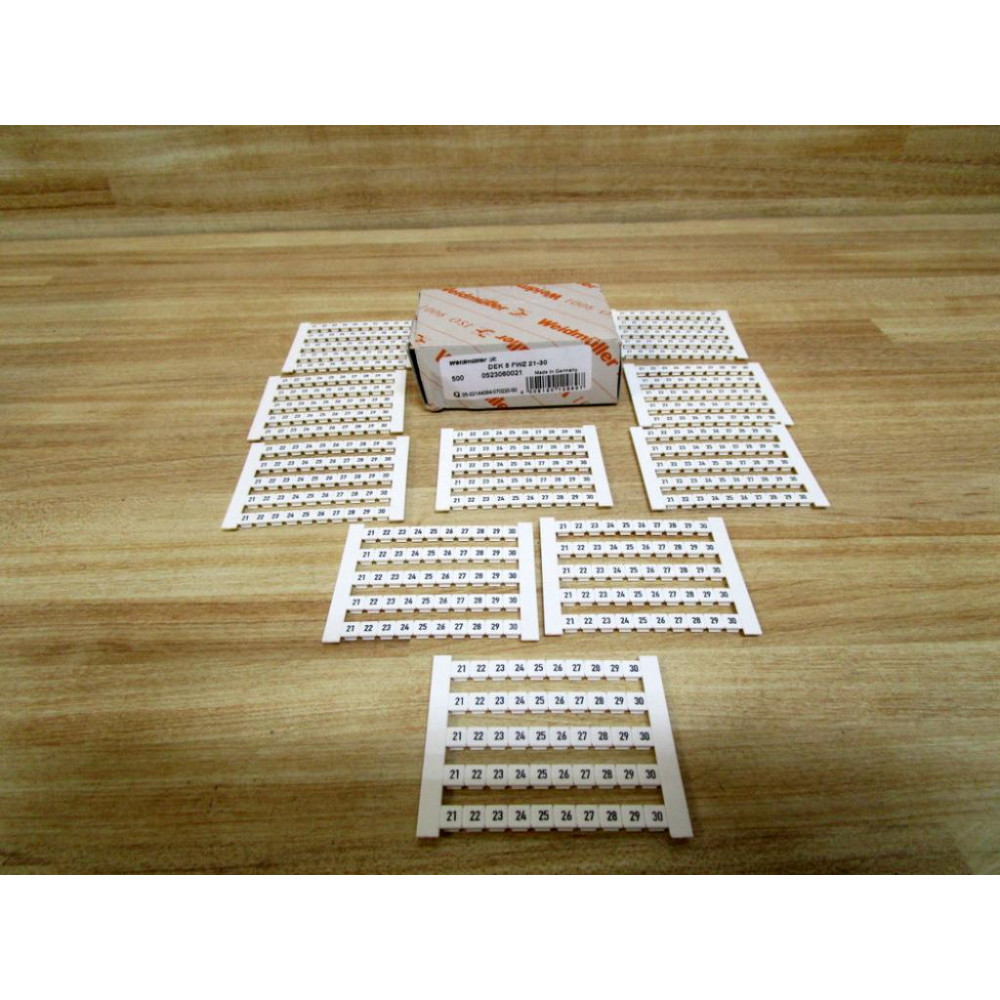 Weidmuller 0523060021 Terminal Marker 0523060021 (Pack of 500)
