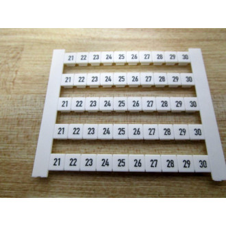 Weidmuller 0523060021 Terminal Marker 0523060021 (Pack of 500)