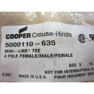 Crouse & Hinds 5000110-635 Mini-Line Tee - New No Box