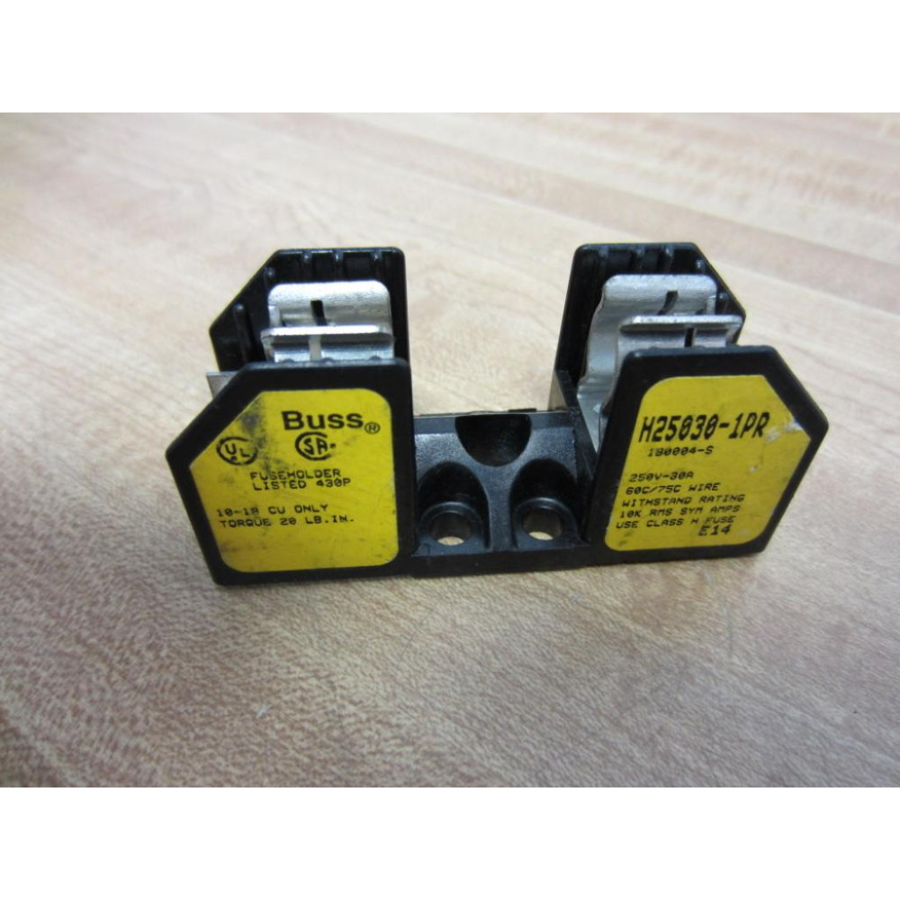 Bussmann H25030-1PR H250301PR Fuse Block 1 Pole 250V 30A - New No Box