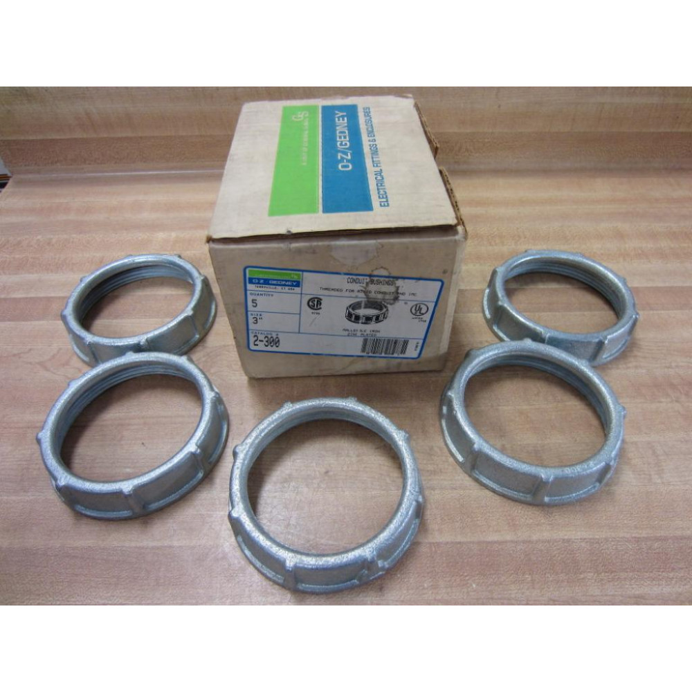 OZ Gedney 2-300 3" Threaded Conduit Bushing  2300 (Pack of 5)