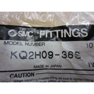 SMC KQ2H09-36S KQ2H0936S Fitting (Pack of 7) - New No Box