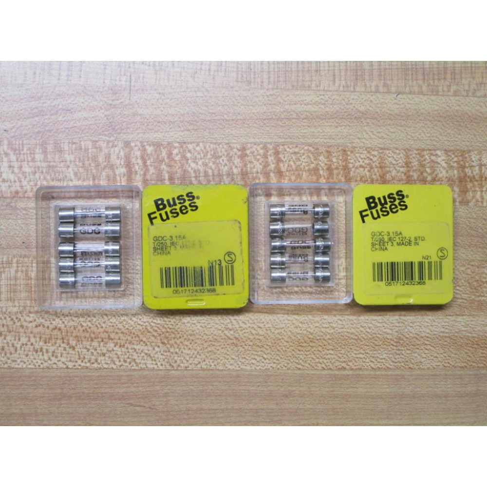 Bussmann GDC-3.15A Bussmann Fuse Cross Ref 1CD14 (Pack of 10)