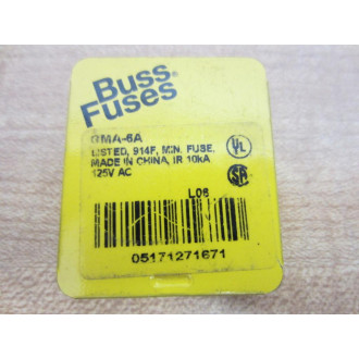 Buss GMA-6A Bussmann Fuse Cross Ref 6F106 Fine Wire Element (Pack of 10)