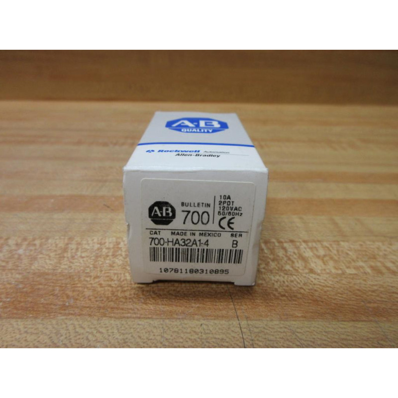 Allen Bradley 700-HA32A1-4-120V AC Relay 700-HA32A1-4-120VAC EMPTY BOX ONLY! Series B
