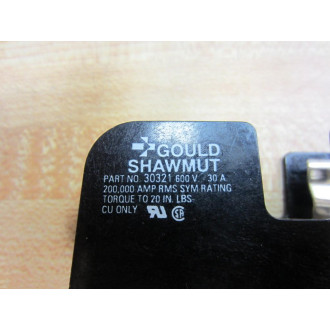 Gould 30321 Shawmut Fuse Block 600V 30A (Pack of 2) - New No Box