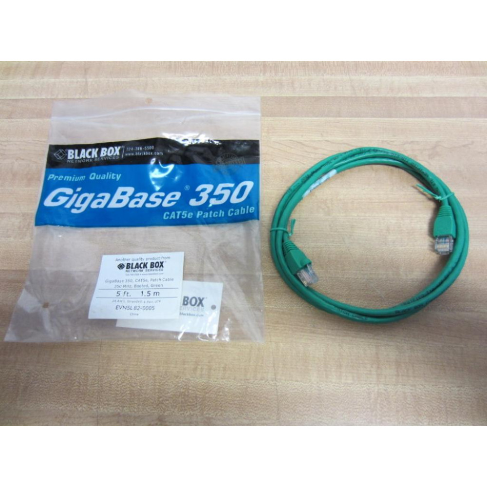 Black Box EVNSL82-0005 EVNSL820005 CAT5E Patch Cable (Pack of 3)