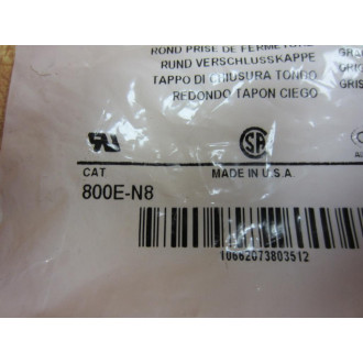 Allen Bradley 800E-N8 Round Closing Plug 800EN8