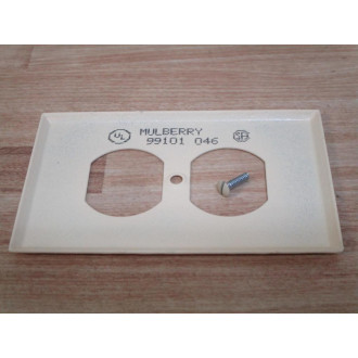 Mulberry 99101 One Gang Duplex Deluxe Ivory Plate (Pack of 5) - New No Box