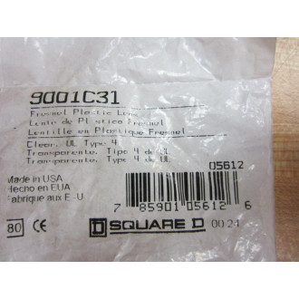 Square D 9001C31 9001-C31 Lens Clear 05612