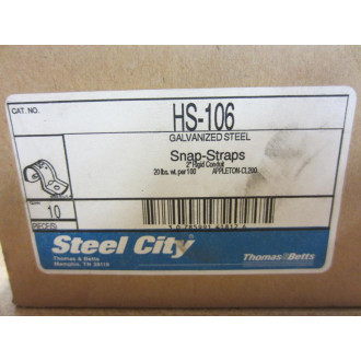 Steel City HS-106 HS106 Snap-Strap (Pack of 10)