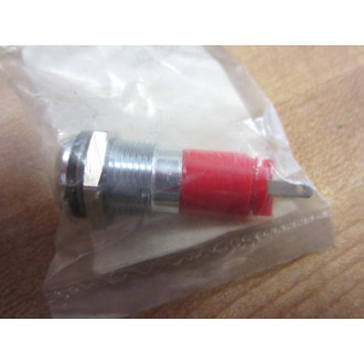 EBT 192A0350 10mm LED Ind 24Vdc Mega Red Satin Chrome