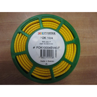 Partex POK10004SV40.F Markers - F (Pack of 500) - New No Box