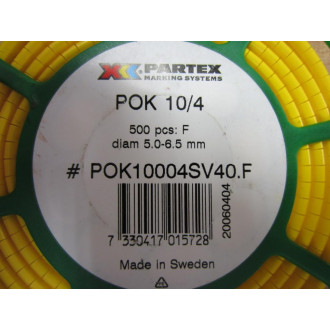 Partex POK10004SV40.F Markers - F (Pack of 500) - New No Box