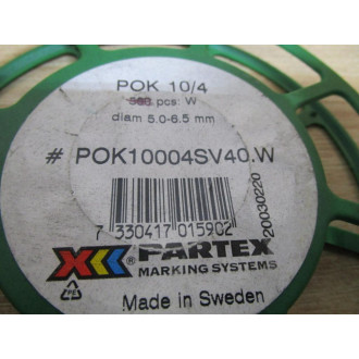 Partex POK10004SV40.W Markers POK10004SV40.W (Pack of 283) - New No Box