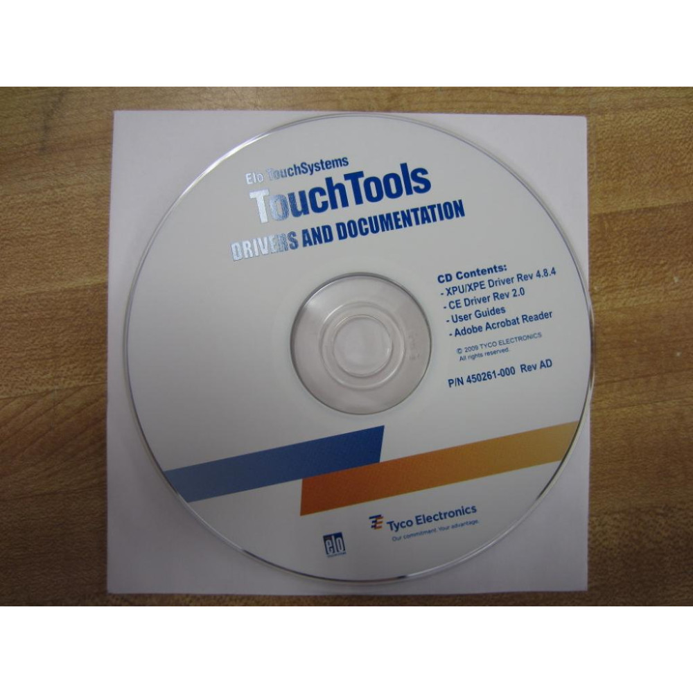 ELO Touch Systems 450261-000 ELO Touch Systems Touchtools CD Rev AD