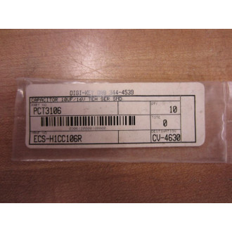 Panasonic ECS-H1CC106R ECSH1CC106R PCT3106 Capacitor (Pack of 10)