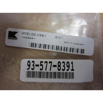 Kennametal MS-1017 Tapered Head Screw 1020981 (Pack of 12) - New No Box