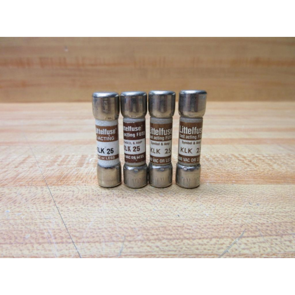 Littelfuse KLK-25 Fuse KLK-25A (Pack of 4) - New No Box