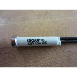 Leecraft 36N2313 36 Pilot Light 13W Amber - New No Box