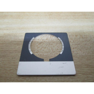 Allen Bradley 40011-111-01 Blank Legend Plate - Aluminum (Pack of 5) - New No Box