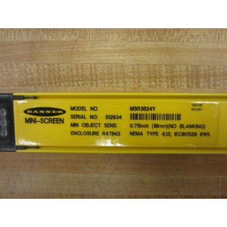 Banner MSR3624Y Mini-Screen Receiver - New No Box