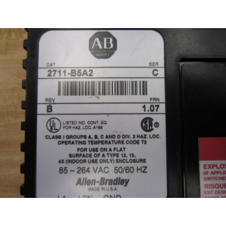 Allen Bradley 2711-B5A2 2711B5A2 Panelview 550 Series C - Parts Only