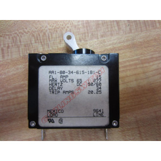 Carlingswitch AA1-B0-34-615-1B1-C Circuit Breaker 15A - New No Box