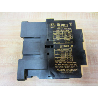 Allen Bradley 100-A30ND3 Contactor 100A30ND3 100A30N*3 Series B