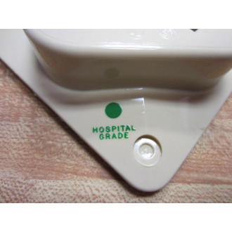 Hubbell HBL415HI 4-Plex Receptacle Hospital Grade 15A 125V Grounding Ivory