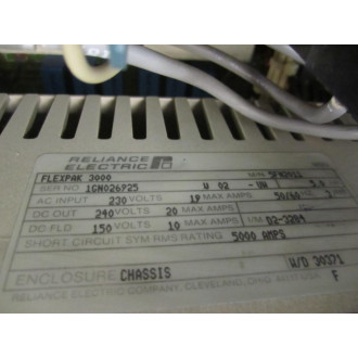 Dodge Reliance Flex Pak 3000 DC VS Drive 5FN2011 Mounted, But Unused - New No Box