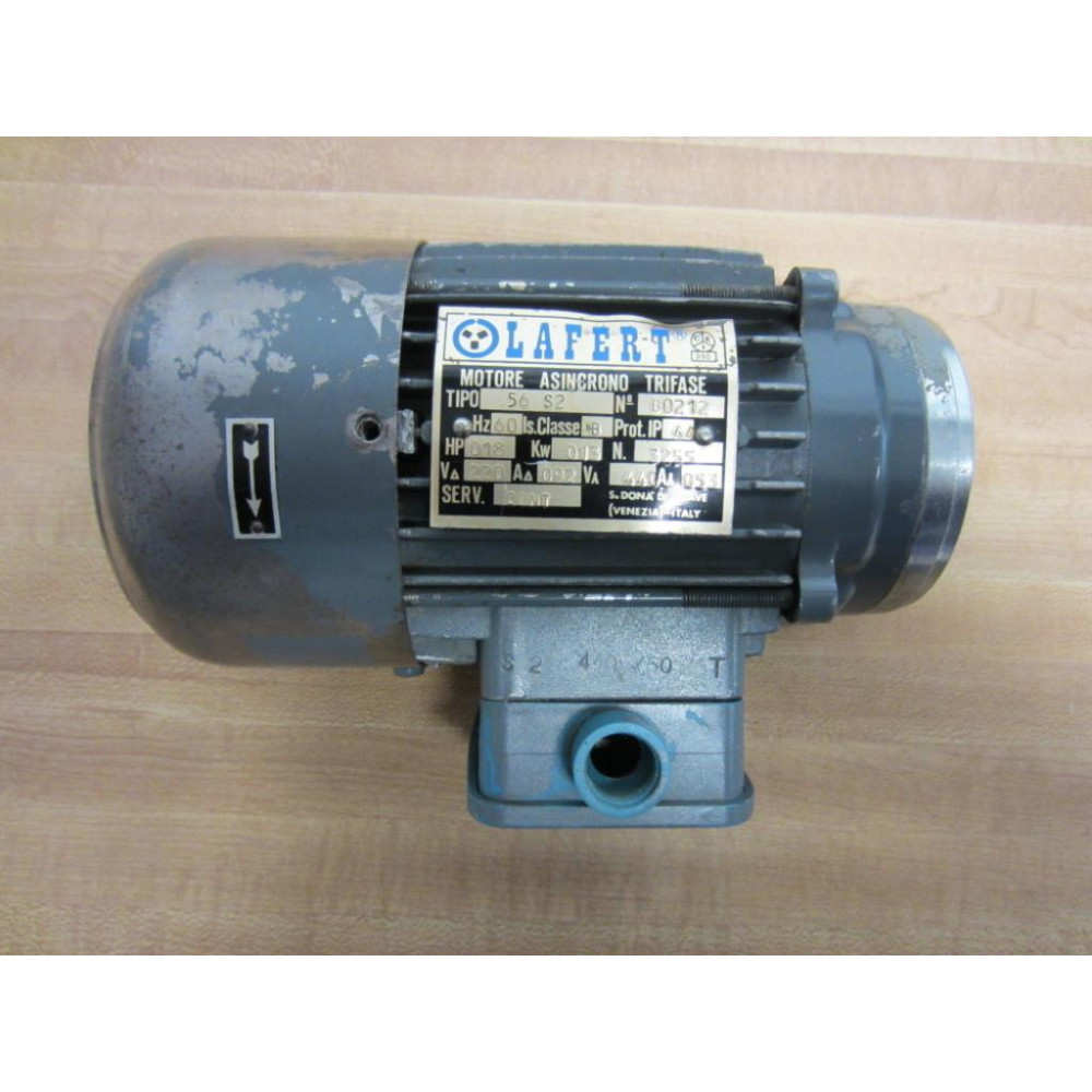 Lafert 56 S2 56S2 Three Phase Induction Motor B0212 - Used