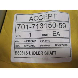 AMI B 60815-1 Idler Shaft Aluminum B608151 701-713150-59