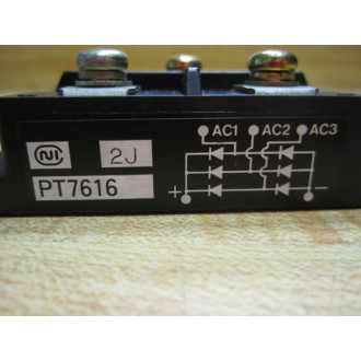 Nihon Inter Electronics PT7616 NIEC Bridge Rectifier 75A 1600V 3-Phase - Used