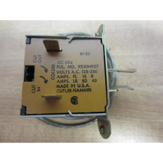 Cutler Hammer GC-204 GC204 Gemline Cold Control 9530N927
