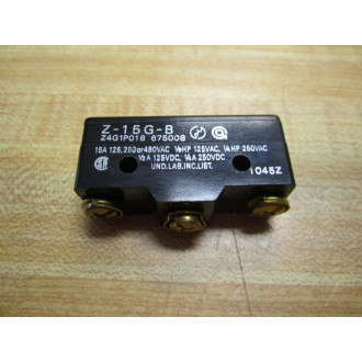 Omron Z-15G-B Micro Switch Pin Plunger Z15GB - New No Box
