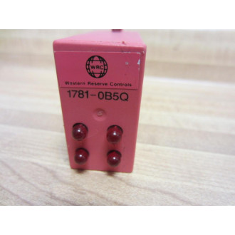 Western Reserve Controls 1781-0B5Q 17810B5Q Relay 1781OB5Q - Used