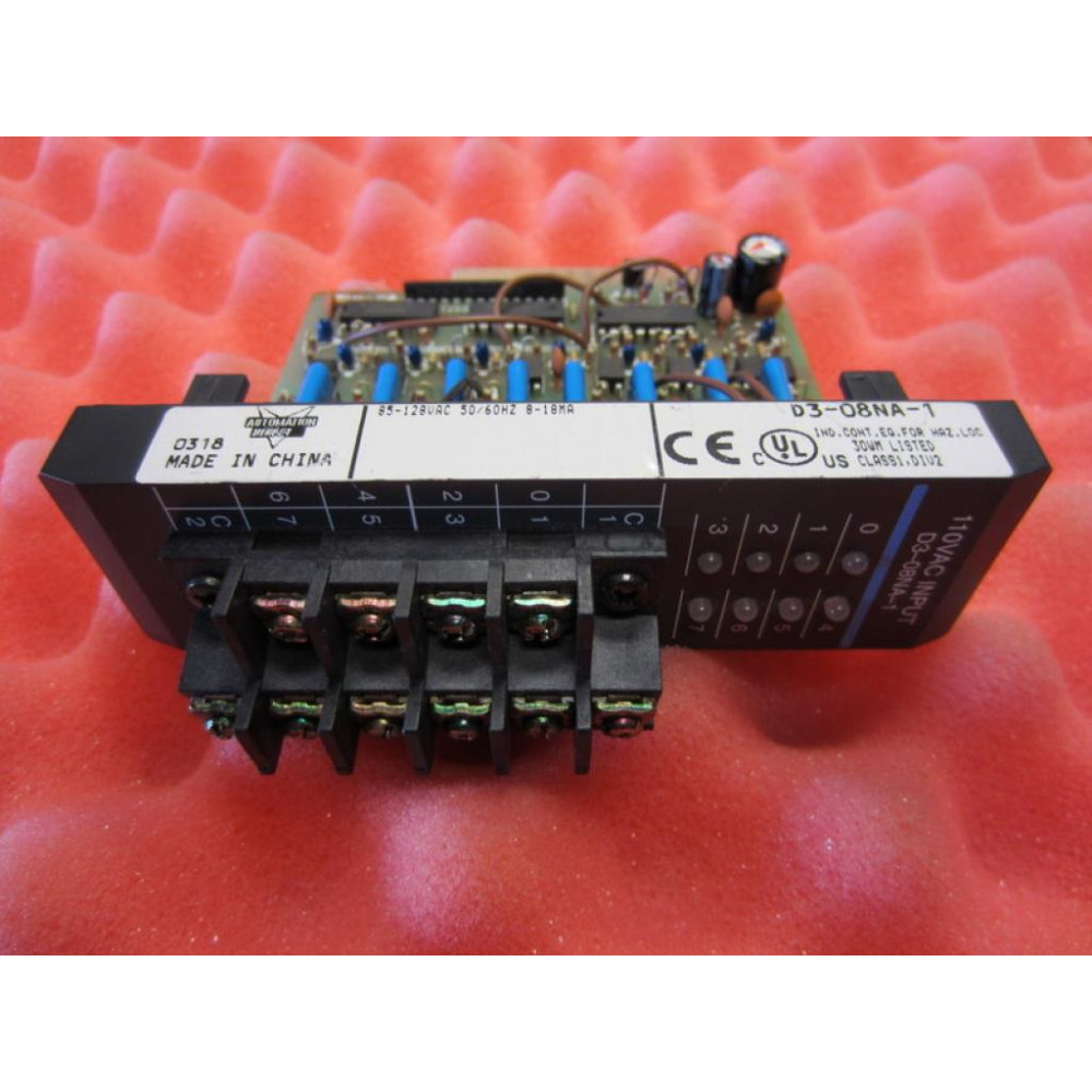 Automation Direct D3-08NA-1 Input Module 110VAC D308NA1 D3-O8NA-1 - Used