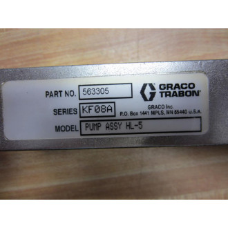 Graco Trabon 563305 Pump Assembly HL-5 KF08A