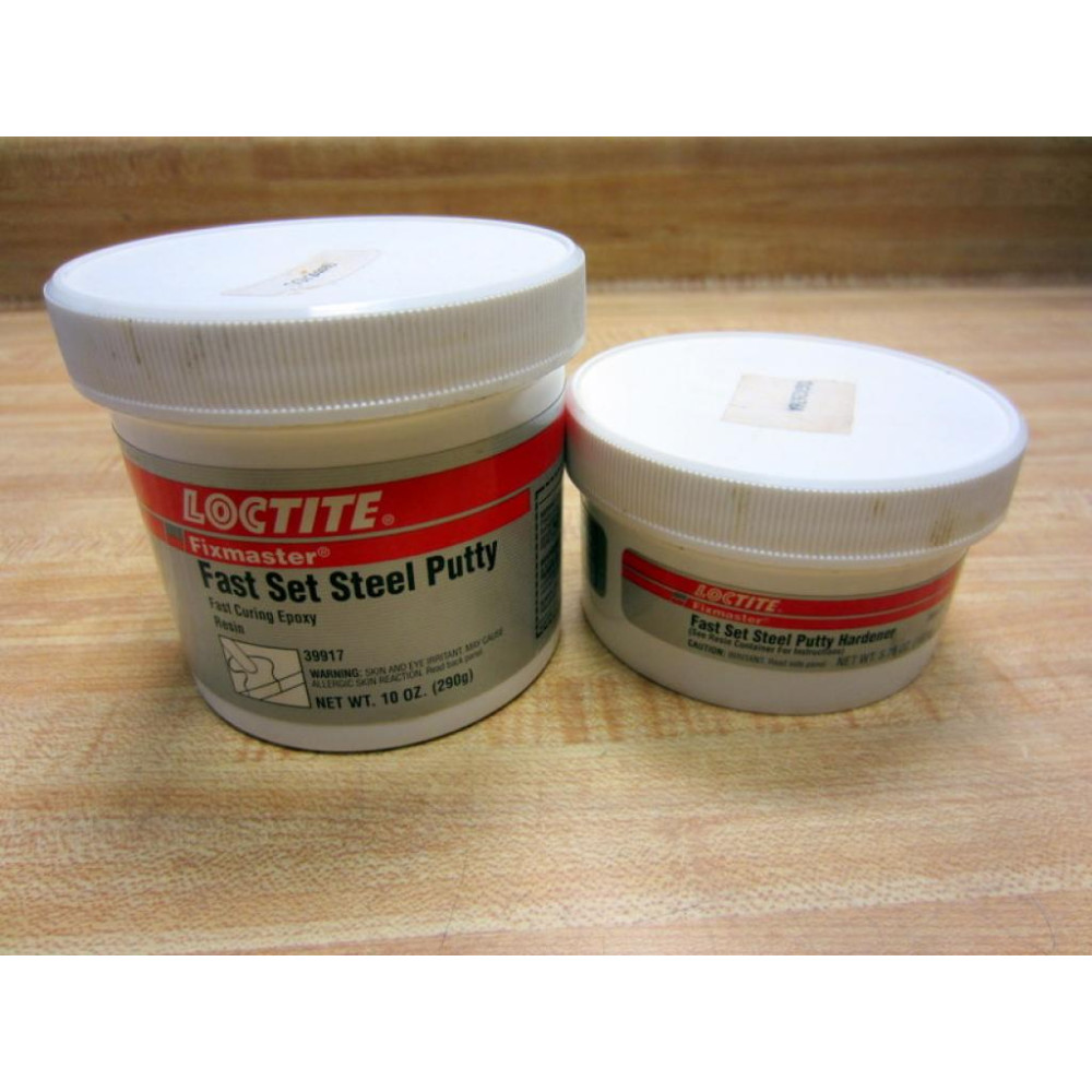 Loctite 39917 Fast Set Steel Putty Fast Curing Epoxy Fixmaster - Used