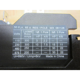 Cutler Hammer C25DNJ350B Contactor Definite Purpose 50A 3Pole Series D1