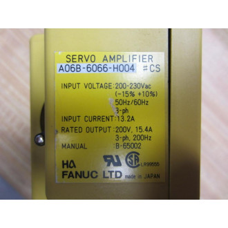 Fanuc A06B-6066-H004 Amplifier A06B6066H004 Serial E4X0394 - Used