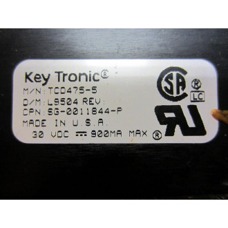 Key Tronic TCD475-5 Control Panel SG-0011844-P SG-0011844-P - Parts Only