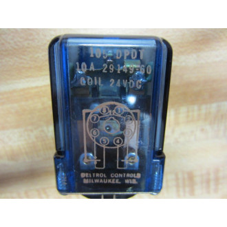 Deltrol Controls 541-0001 Love Relay 105 DPDT 10A 24VDC 29149-60 5410001 - Used