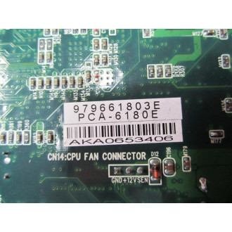 Advantech PCA-6180 PCA6180 1906618004 Rev B1 AKA0653338 - Parts Only