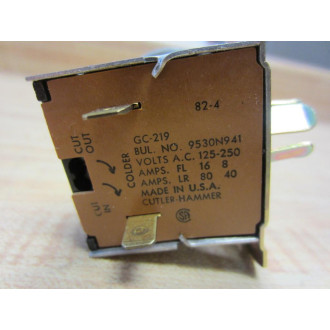 Cutler Hammer GC-219 Gemline Cold Control Philco 5530 352-002 GC219 9530N941 Cutler-Hammer