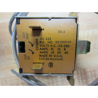 Cutler Hammer GC-222 Gemline Cold Control 9530N944 GC222